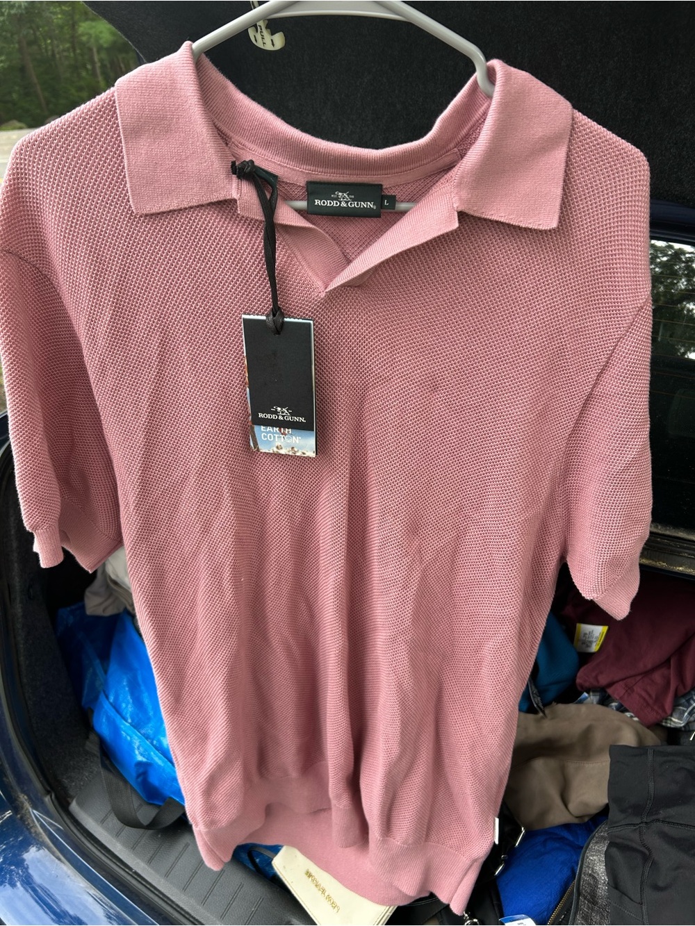 Rodd & Gunn Men’s Dusty Pink Knit Polo